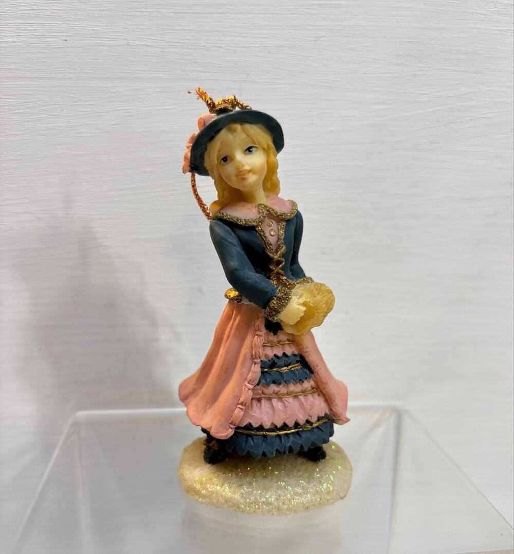 Ceramic Girl Christmas Ornament